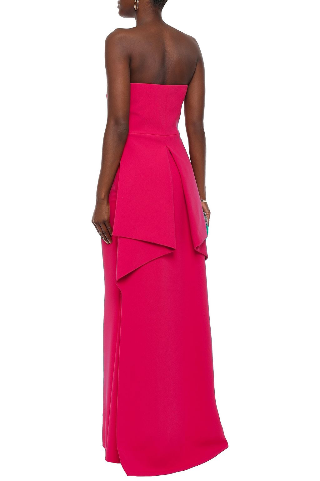 SAFIYAA Draped embellished crepe gown