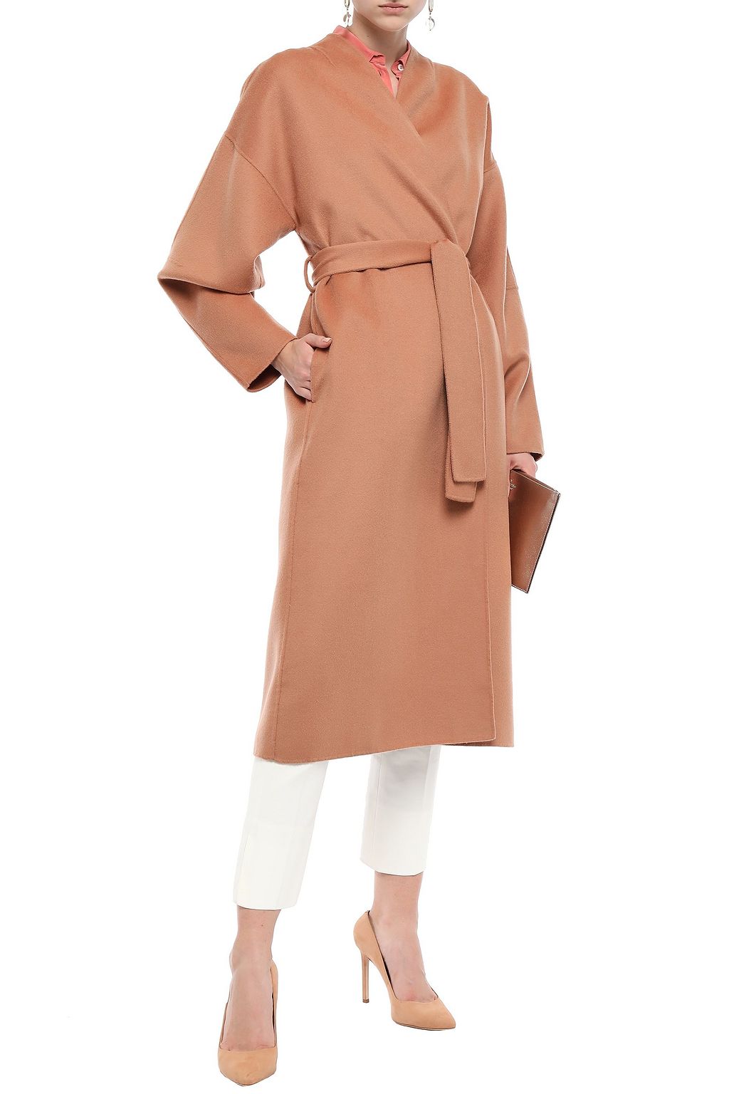 ZIMMERMANN Belted wool-felt coat
