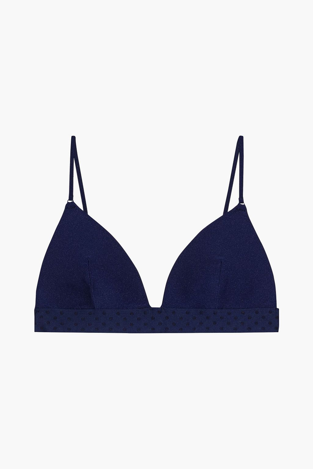 ZIMMERMANN Jacquard-trimmed triangle bikini top | THE OUTNET