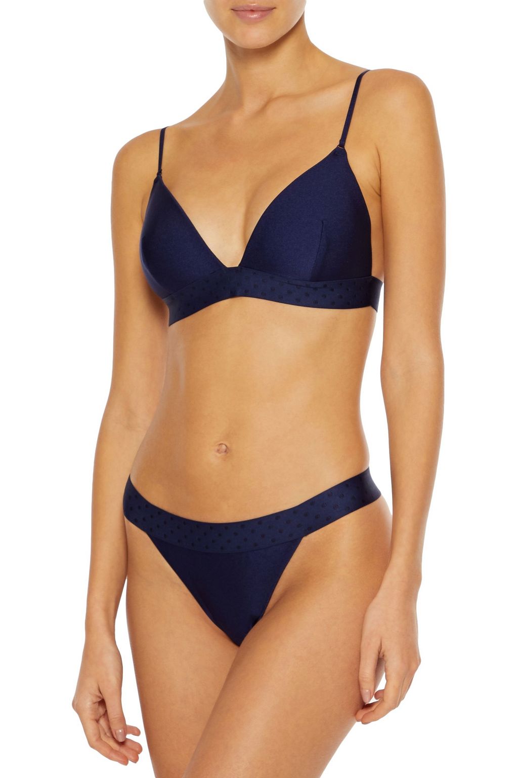 ZIMMERMANN Jacquard-trimmed triangle bikini top