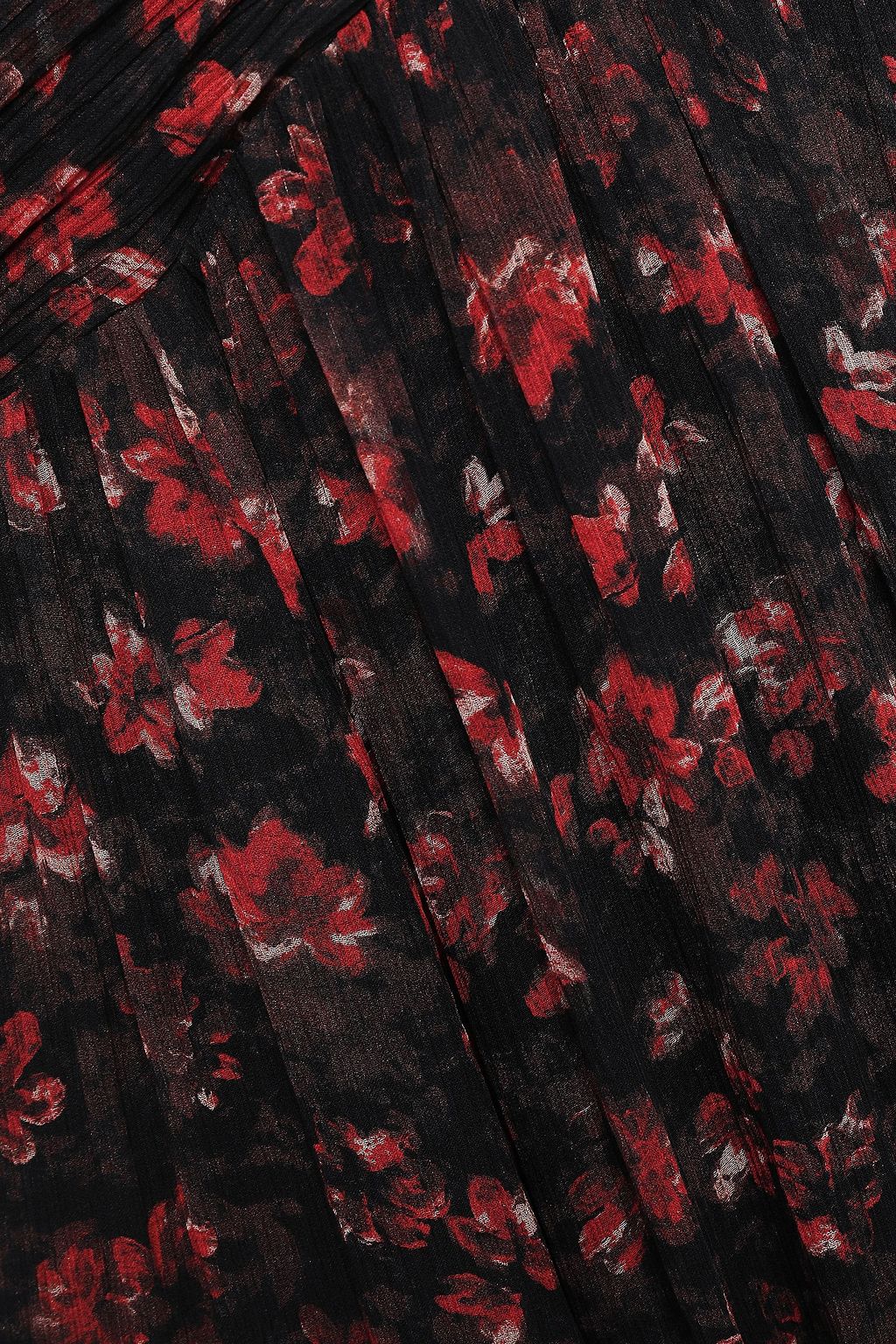 RACHEL ZOE Asymmetric floral-print silk-georgette dress