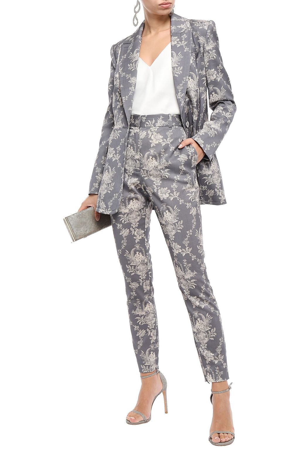 ZIMMERMANN Fleeting floral-print wool-blend twill blazer