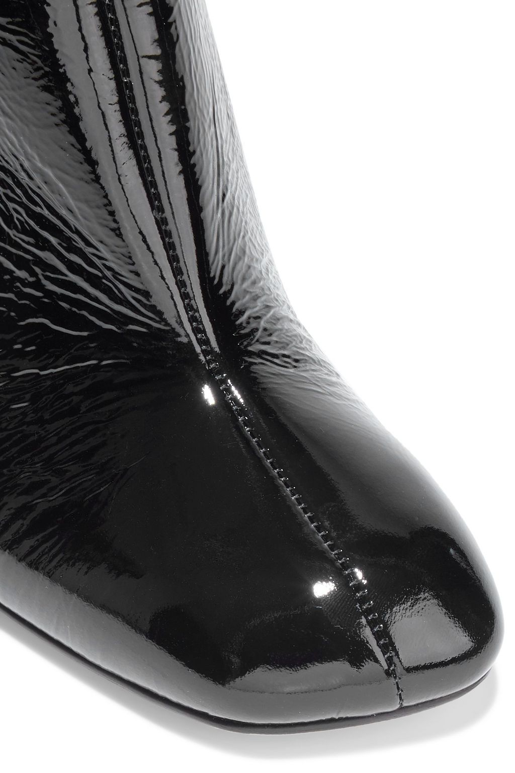 RAG & BONE Ellis textured patent-leather ankle boots
