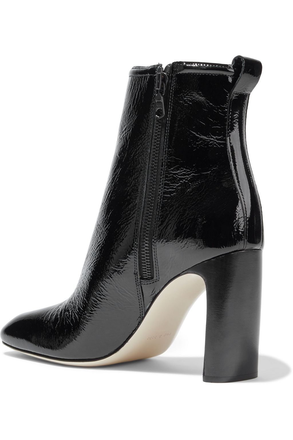 RAG & BONE Ellis textured patent-leather ankle boots