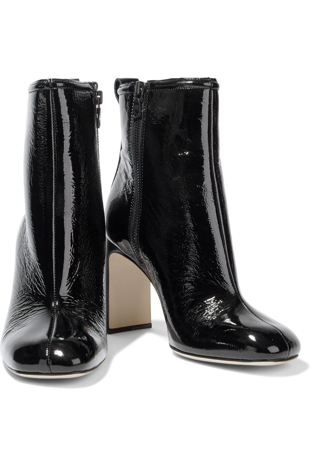 RAG & BONE Ellis textured patent-leather ankle boots