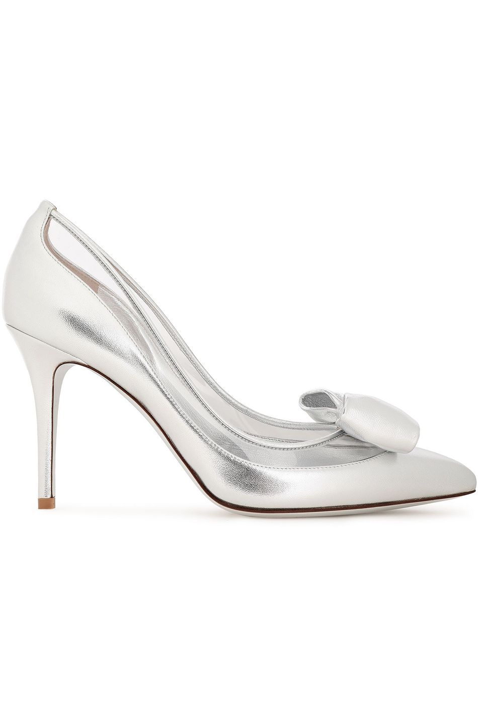 valentino silver heels