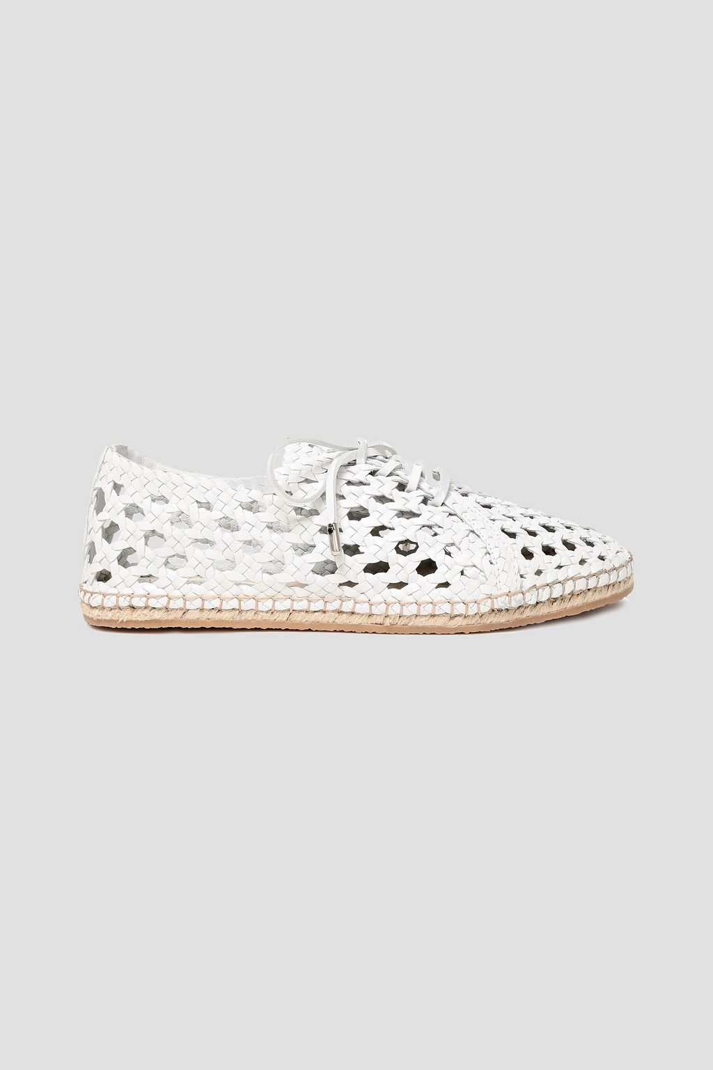 woven leather espadrilles