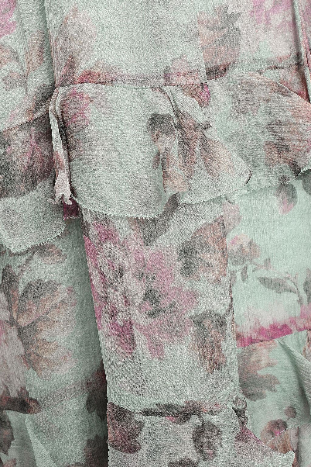 ZIMMERMANN Floral-print silk-georgette midi dress