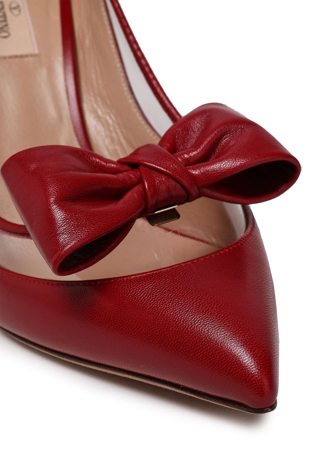 VALENTINO GARAVANI PVC-trimmed leather pumps