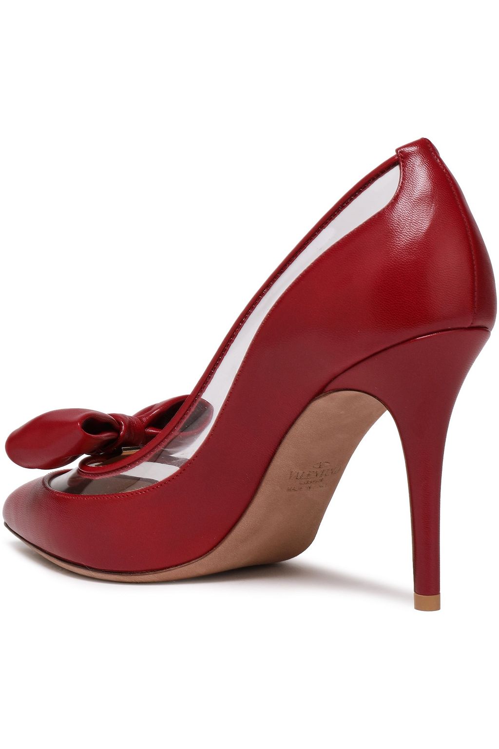 VALENTINO GARAVANI PVC-trimmed leather pumps