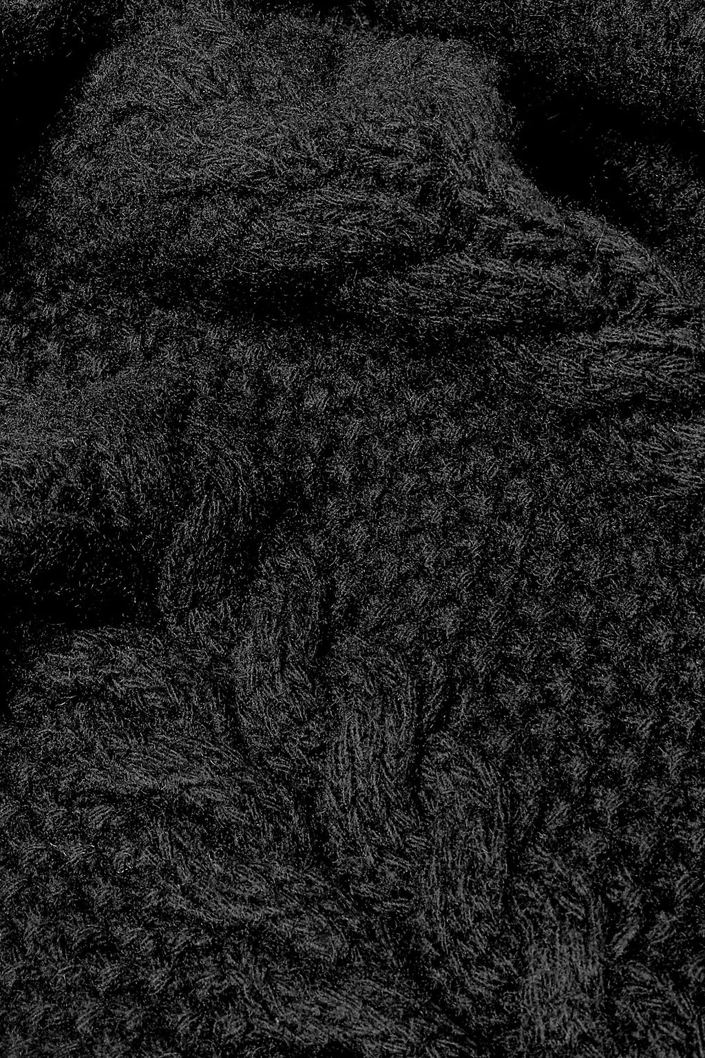 PORTOLANO Cable-knit cashmere scarf