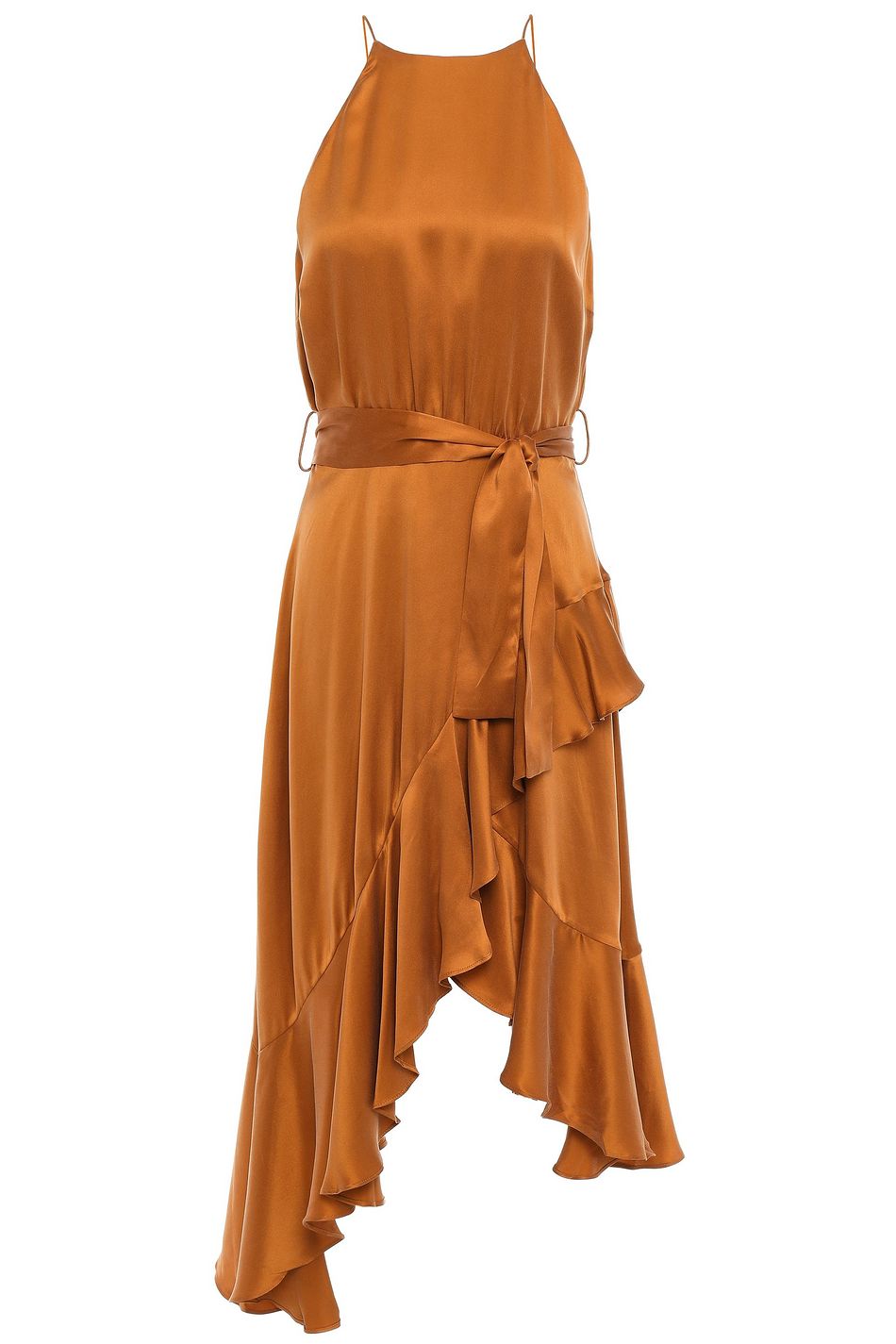 zimmermann asymmetric flounce mini dress