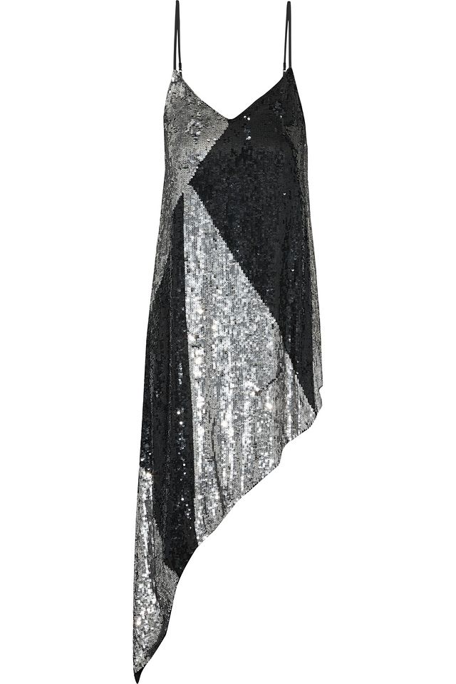 retrofete black sequin dress