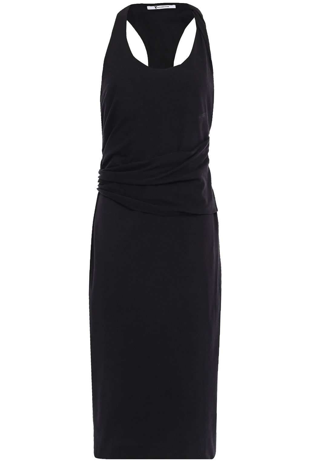 black cotton jersey dress