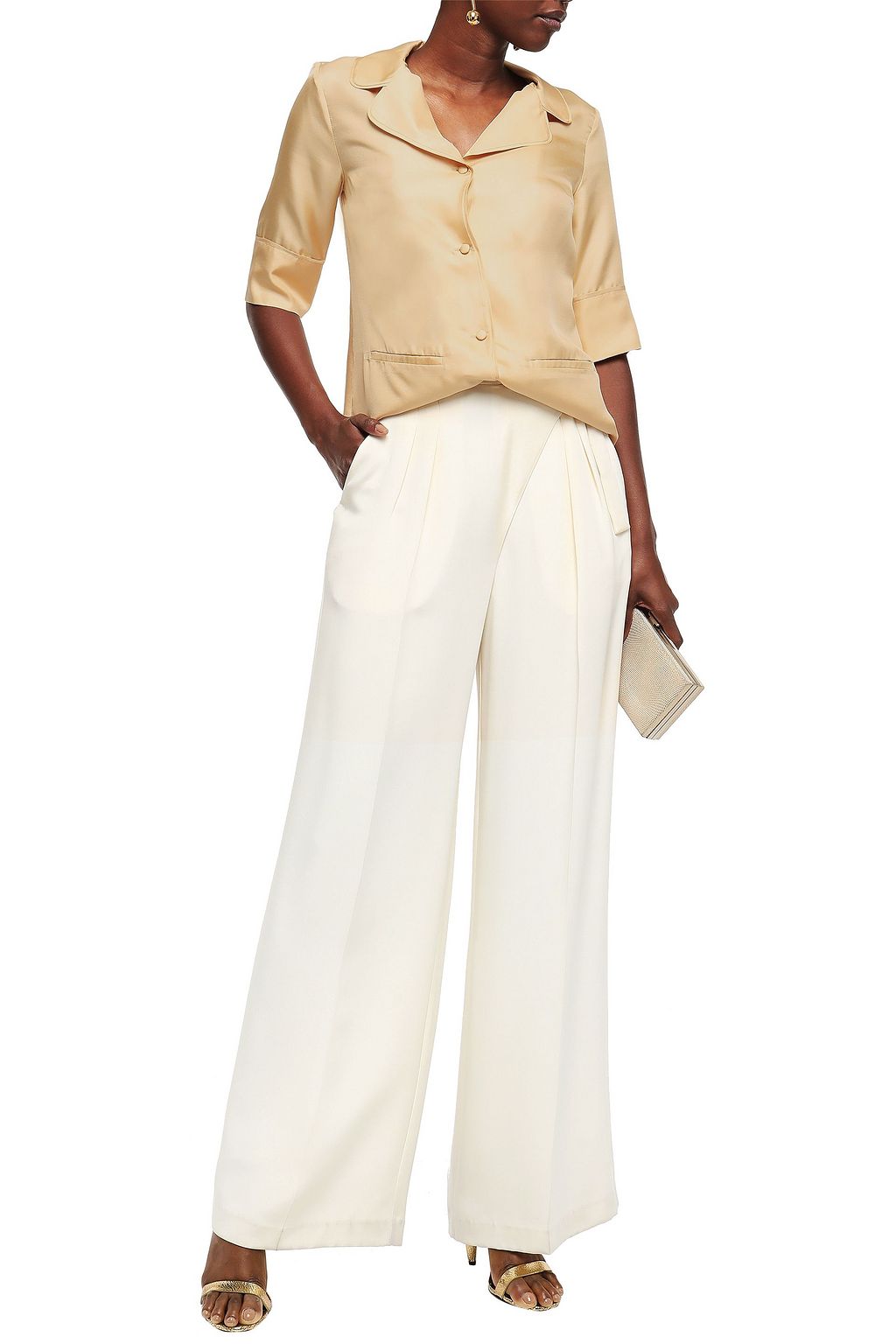 DEITAS Jing silk-twill shirt