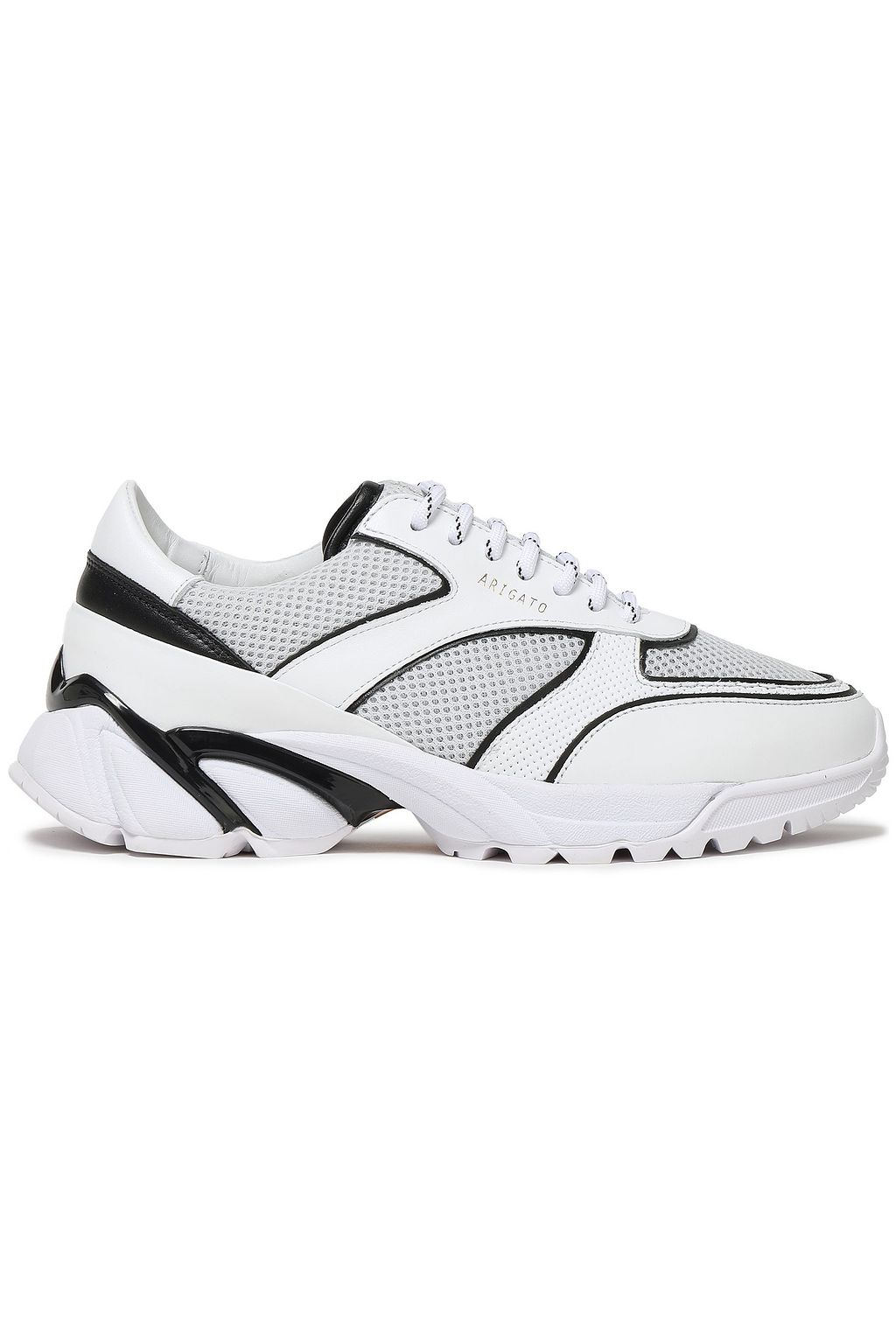 White Leather and mesh sneakers | Sale 