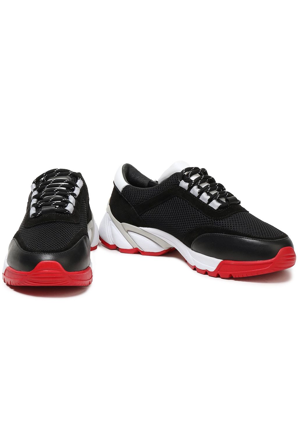 AXEL ARIGATO Color-block leather, suede and mesh sneakers