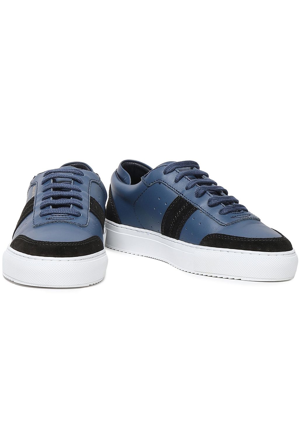 AXEL ARIGATO Color-block leather and suede sneakers