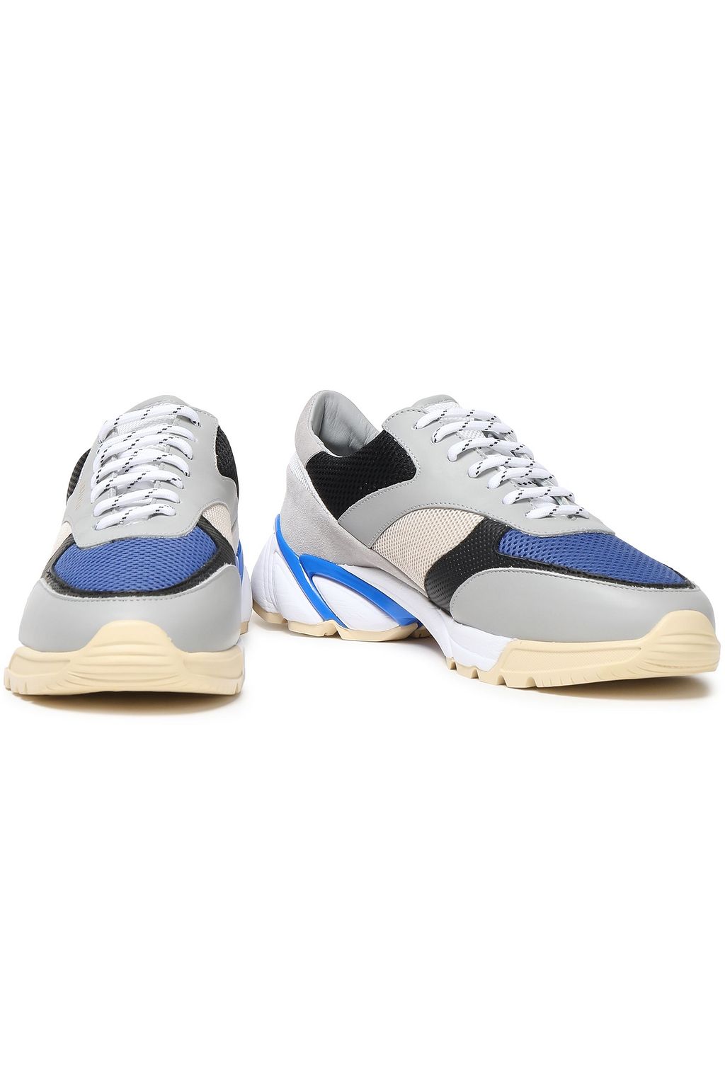 AXEL ARIGATO Color-block leather, suede and mesh sneakers