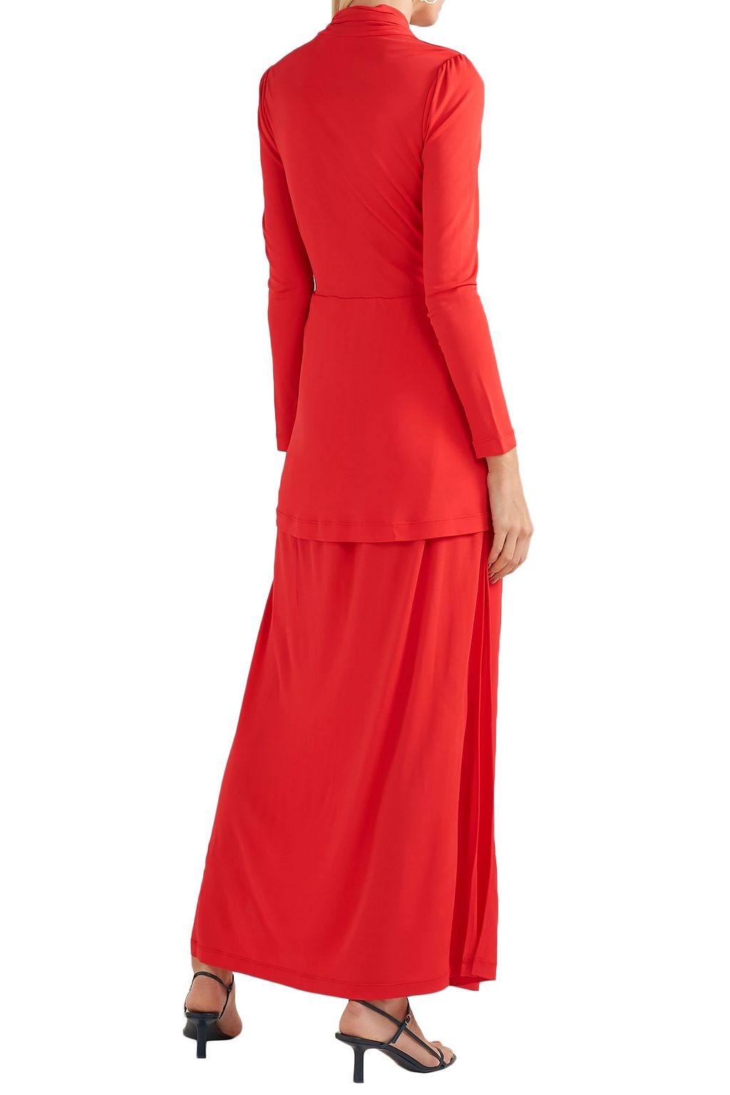 DIANE VON FURSTENBERG Stacia twist-front crepe maxi dress