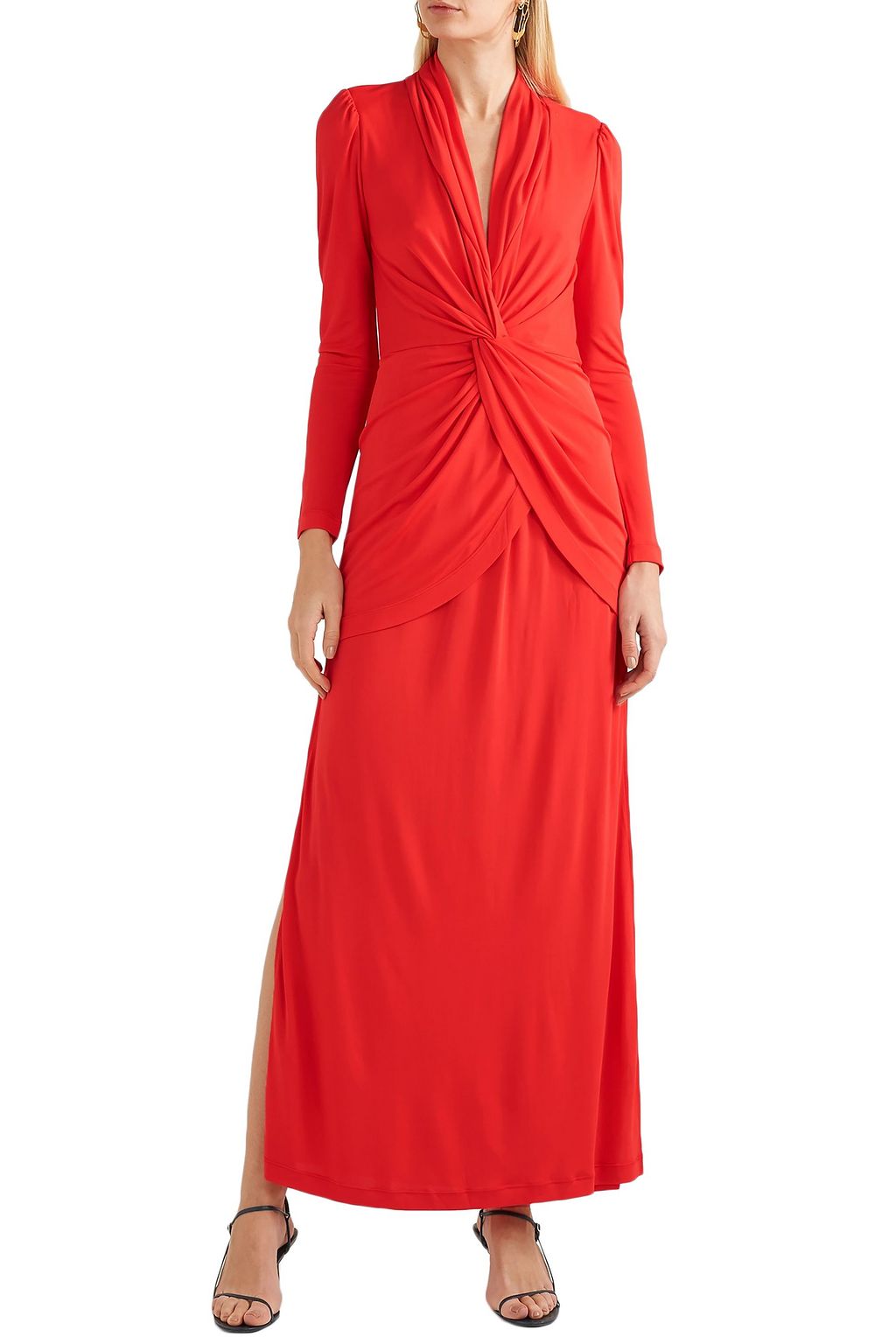 DIANE VON FURSTENBERG Stacia twist-front crepe maxi dress