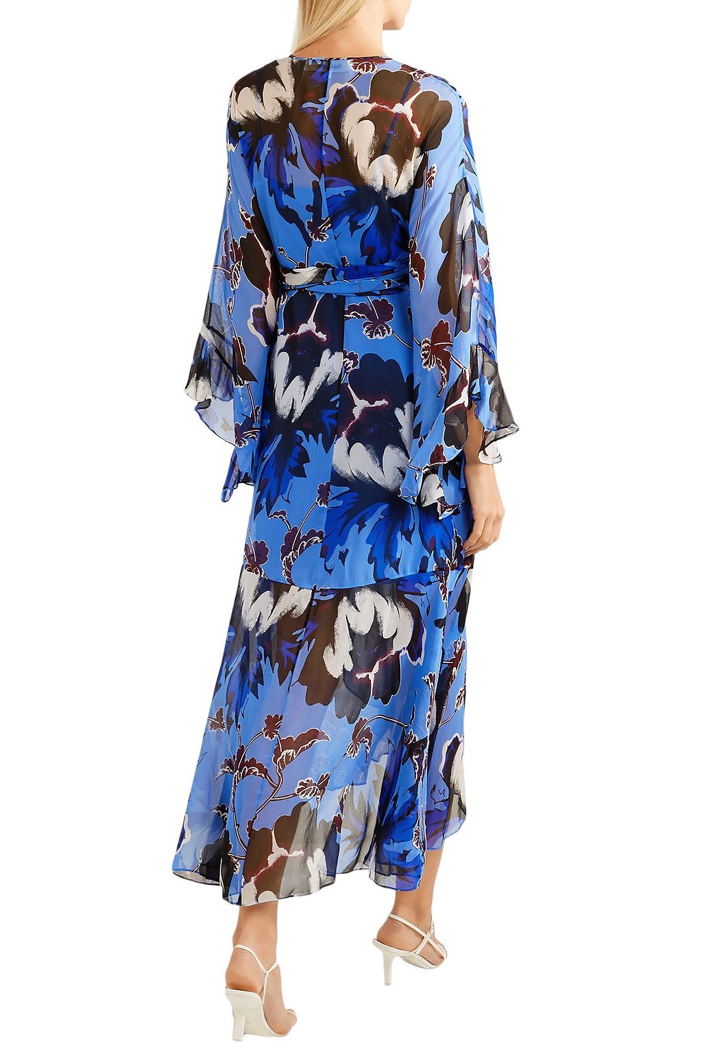 ruffle wrap maxi