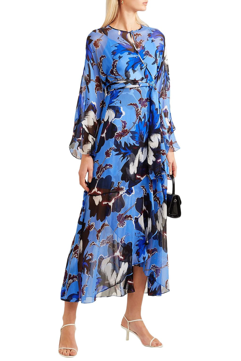 ruffle wrap maxi