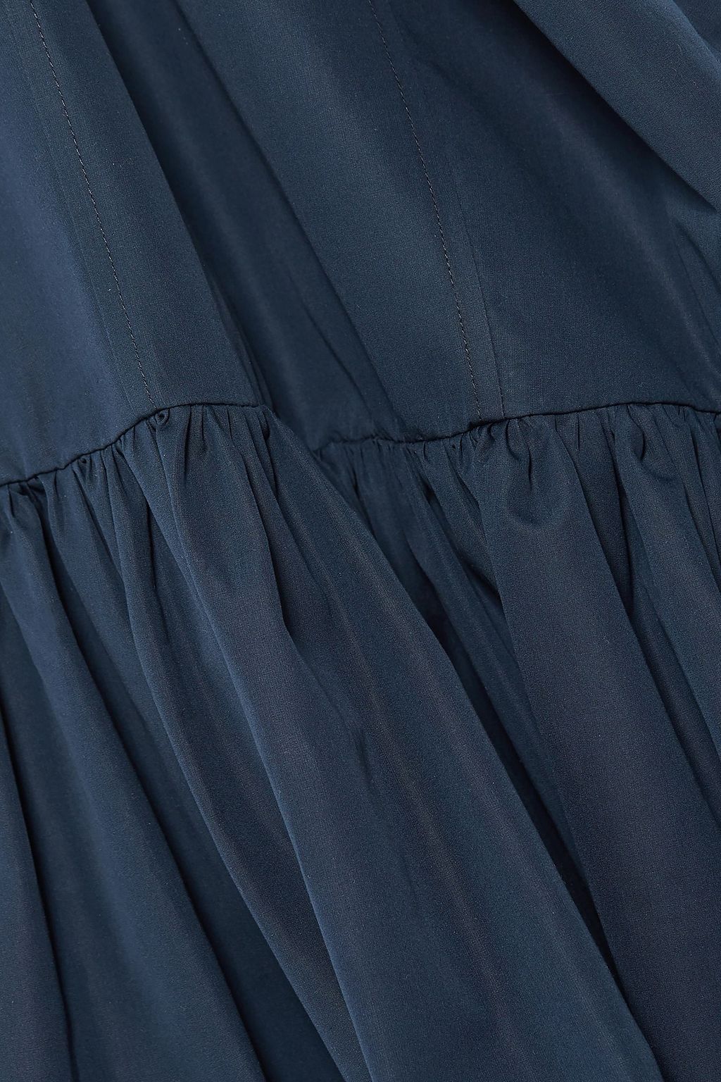 DEREK LAM Gathered cotton-taffeta midi dress