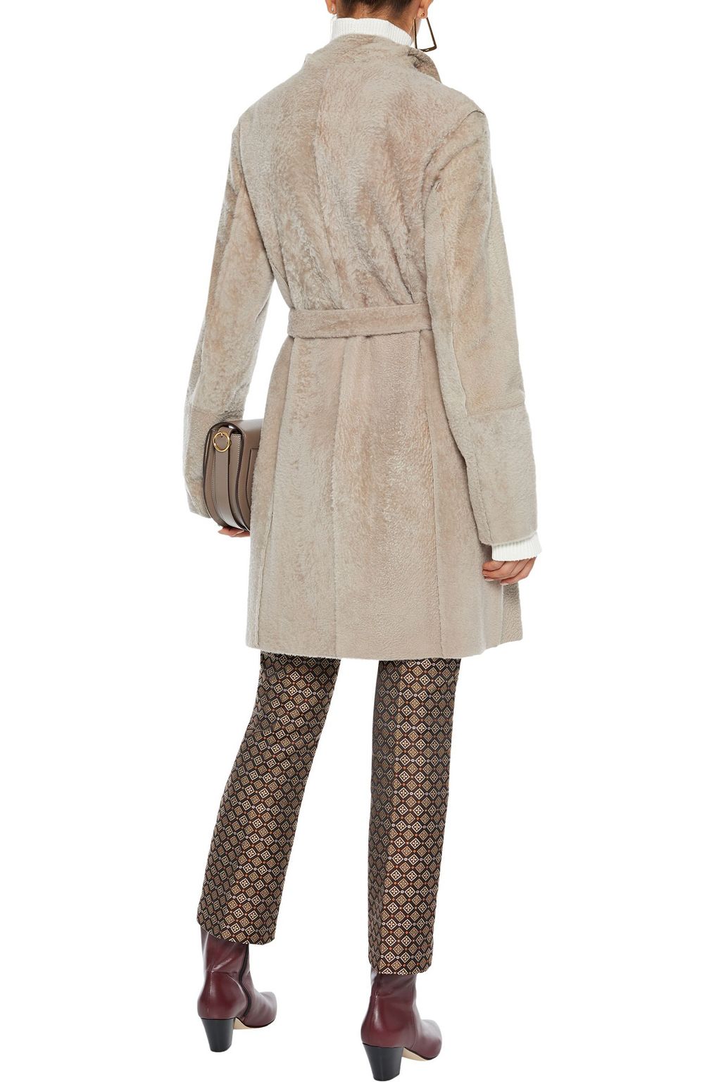 YVES SALOMON Reversible belted shearling coat