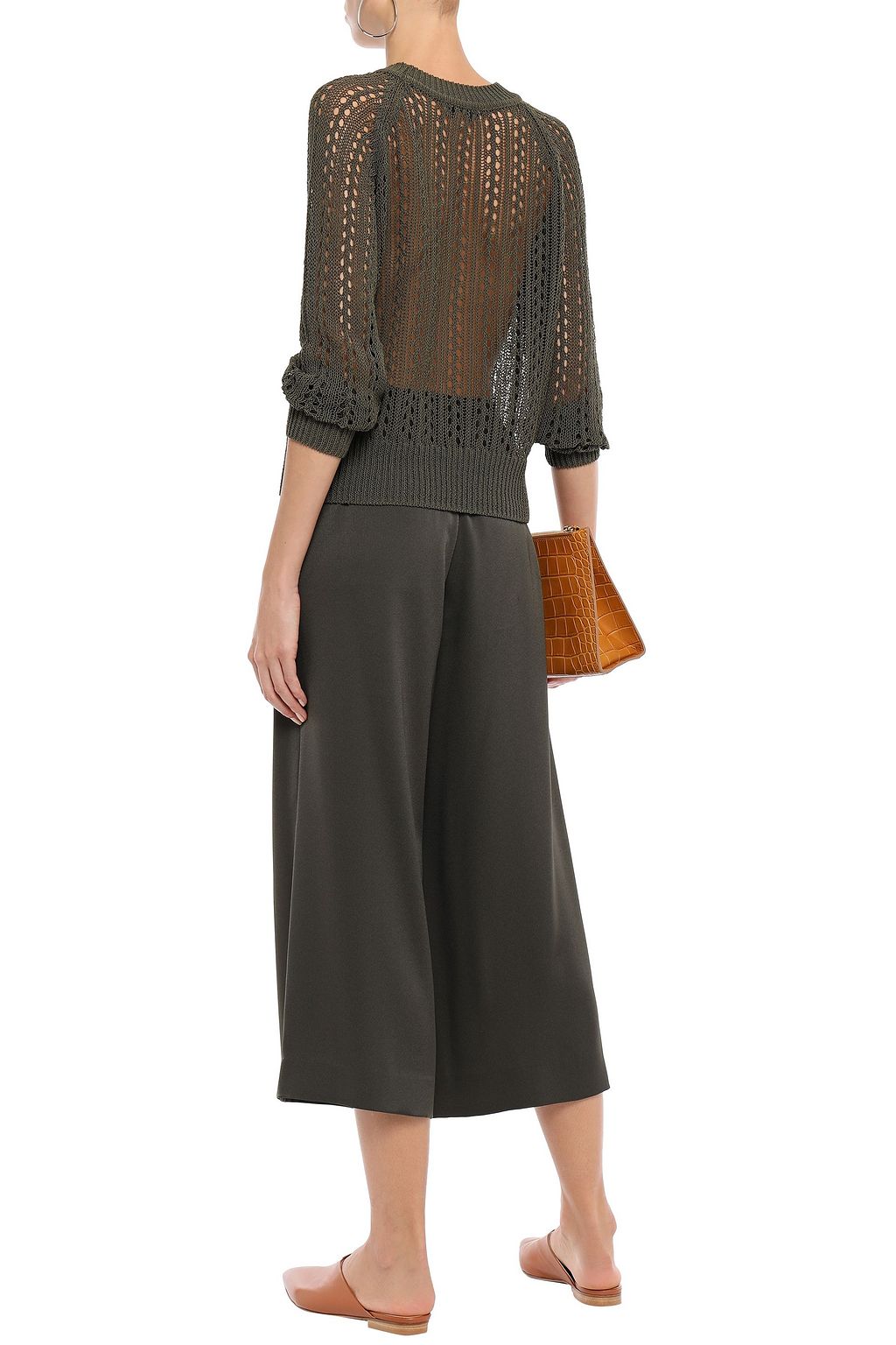 EQUIPMENT Open-knit cotton-blend sweater