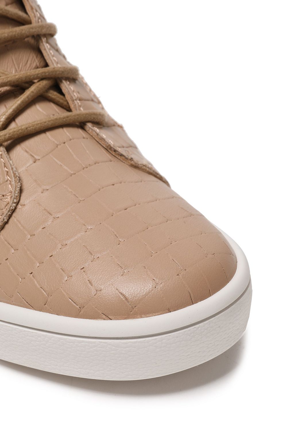 GIUSEPPE ZANOTTI Ilean croc-effect leather wedge sneakers