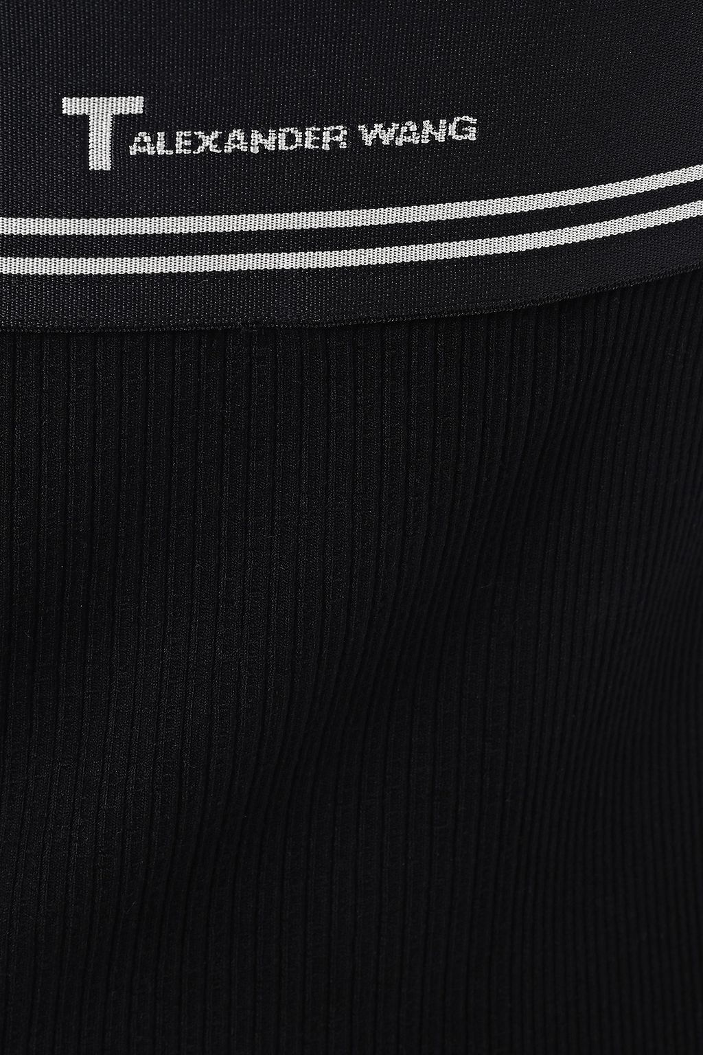 ALEXANDERWANG.T Open-back ribbed jersey mini dress