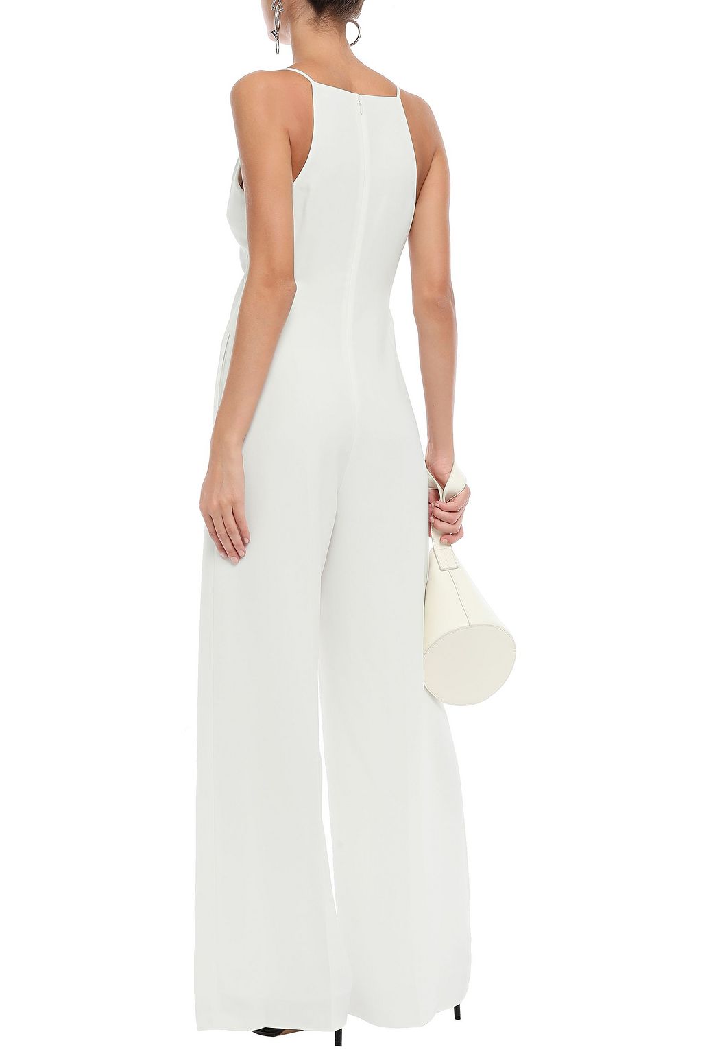 ALEXANDERWANG.T Knotted crepe wide-leg jumpsuit