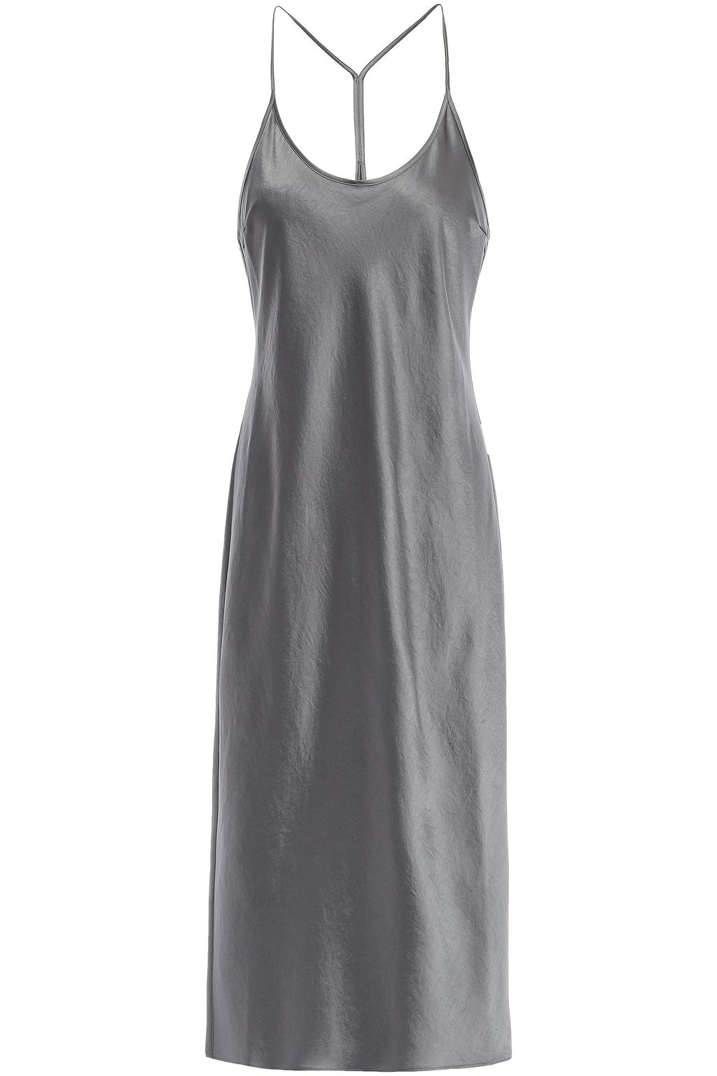 grey satin slip