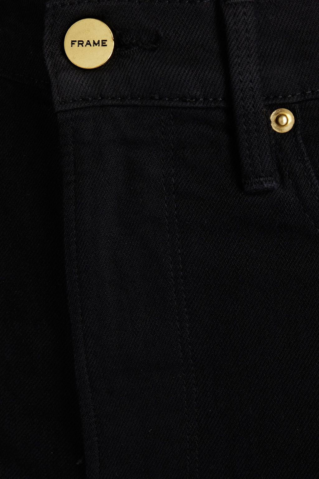 FRAME Le Vintage frayed denim shorts