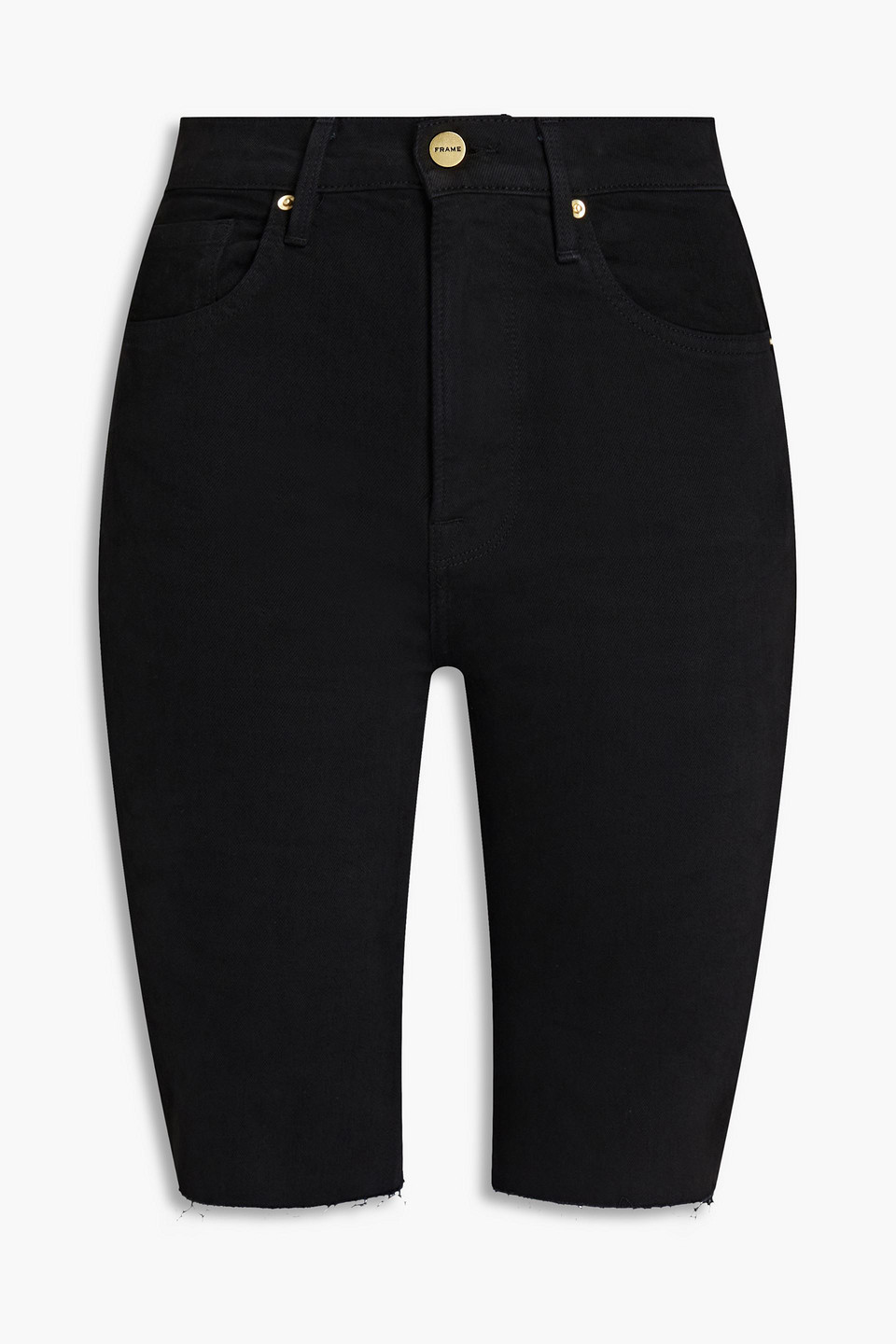 Frame Le Vintage Denim Shorts In Black