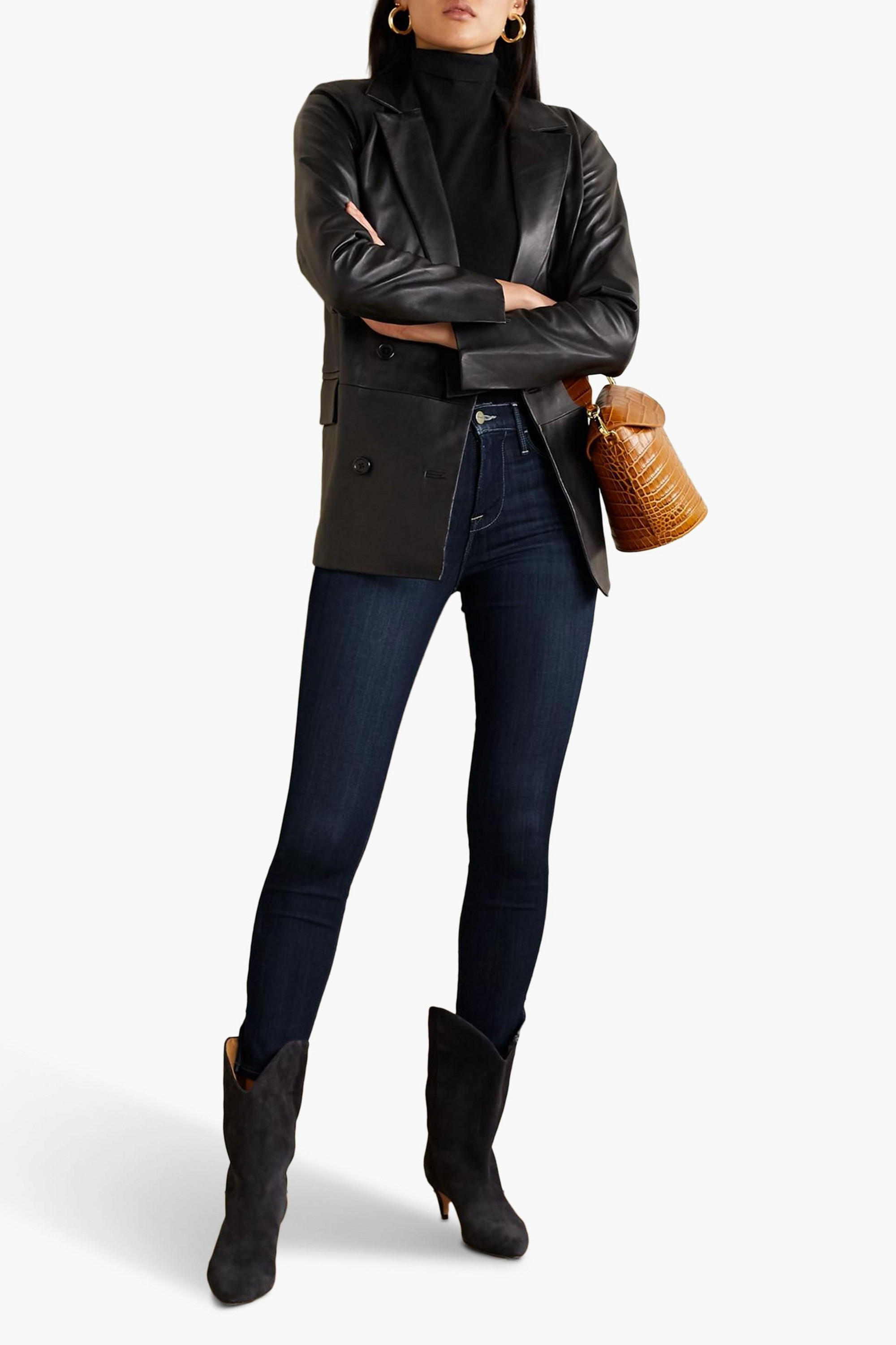 FRAME Le High cropped skinny jeans