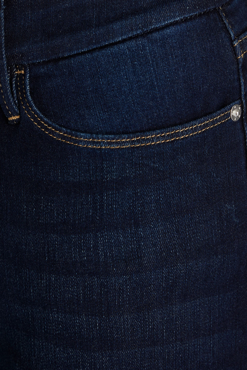 Frame Le Crop Mini Boot Mid-rise Flared Jeans In Dark Denim
