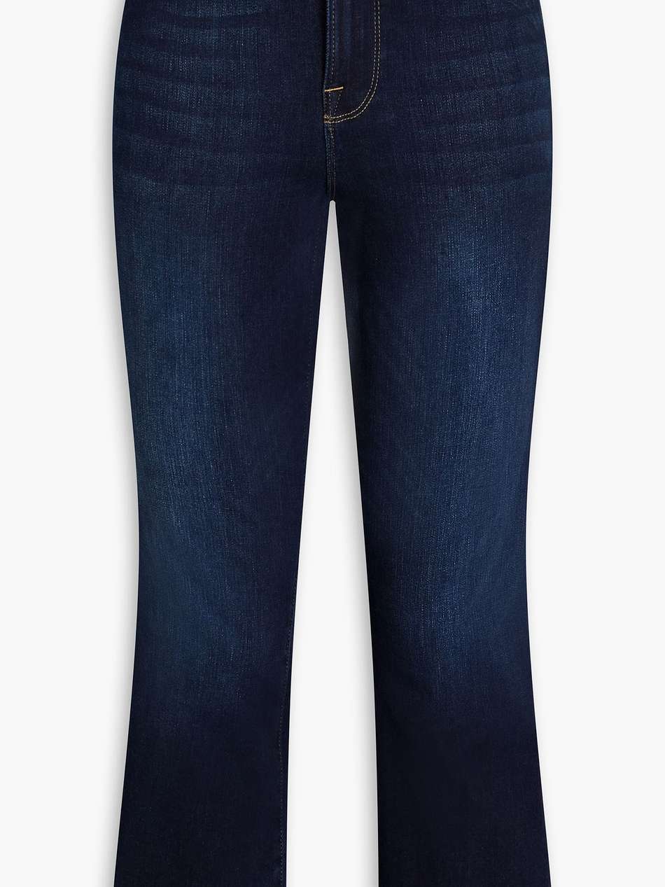 le crop mini boot cropped high-rise bootcut jeans