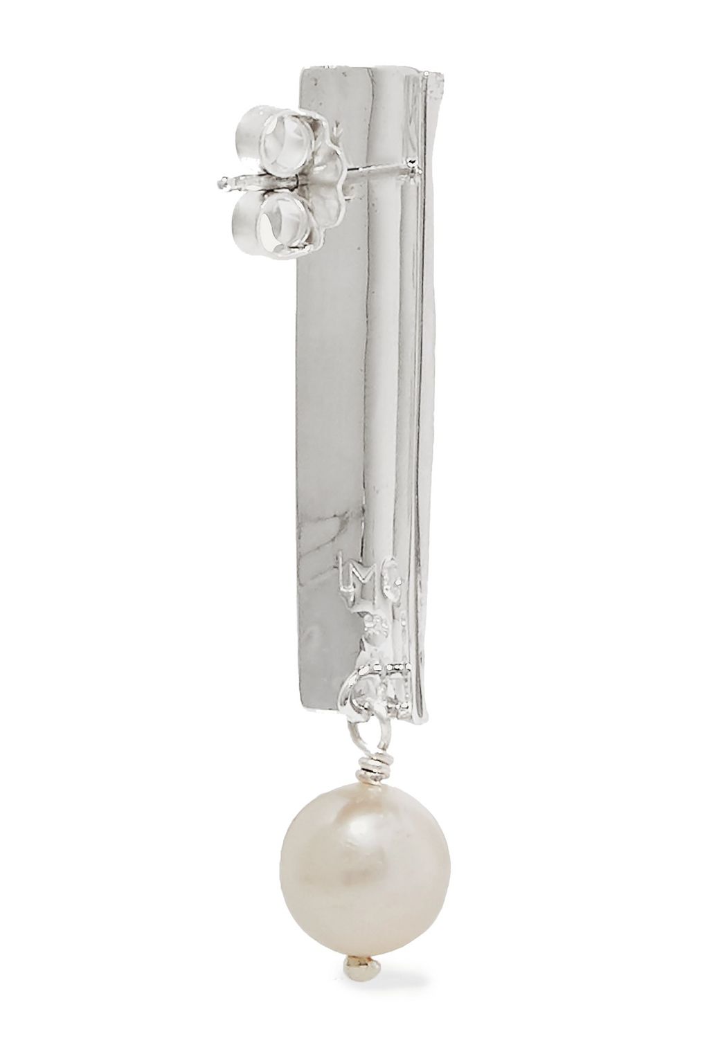 LEIGH MILLER Silver and pearl earrings
