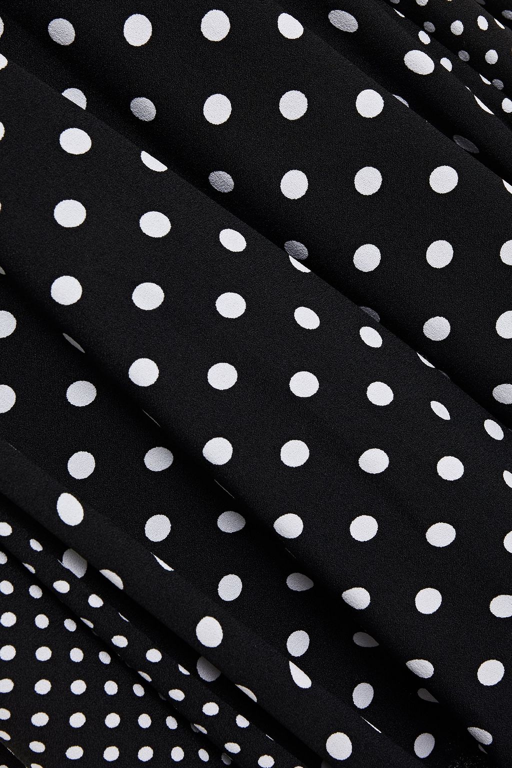 MICHAEL KORS COLLECTION Paneled polka-dot crepe skirt