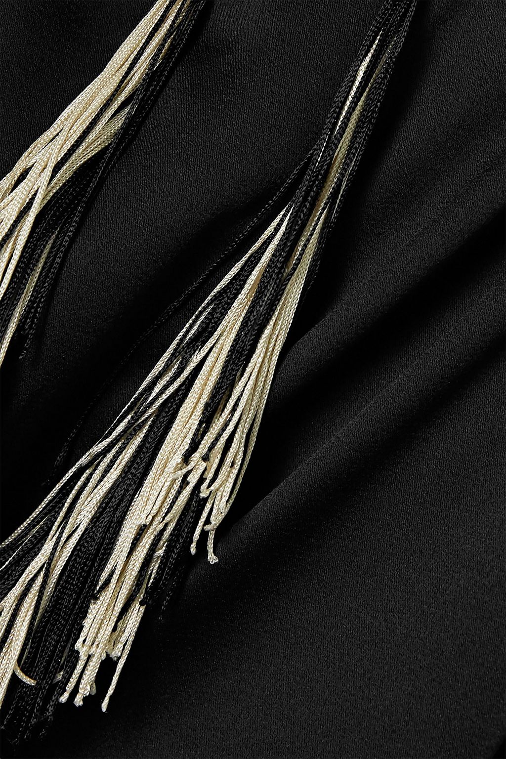 MONSE Fringed satin wide-leg pants
