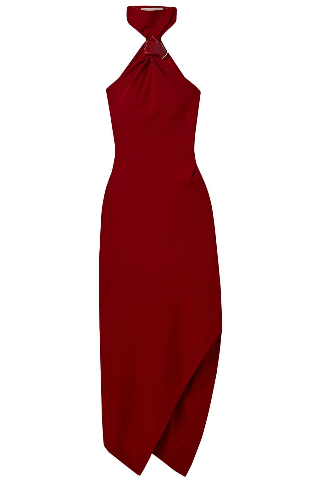 ブリック アシンメトリー 装飾付き ウールクレープ ホルターネックワンピース The Outnet Monse The Outnet