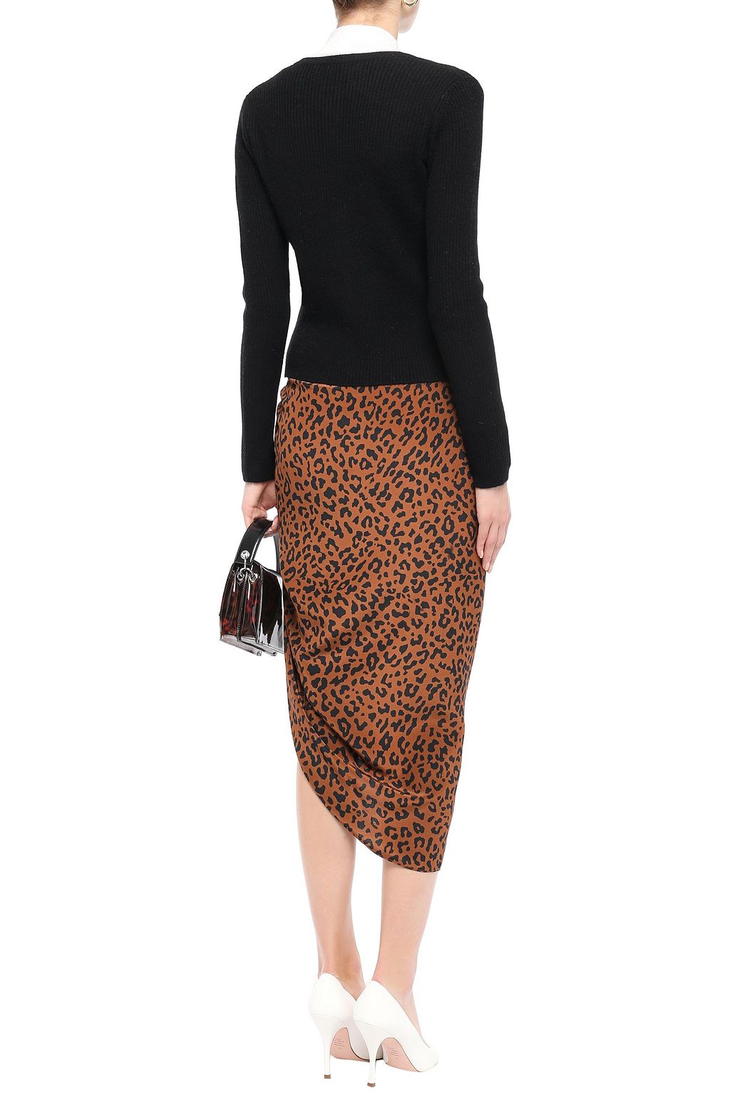 DIANE VON FURSTENBERG Shayda ribbed wool and cashmere-blend cardigan