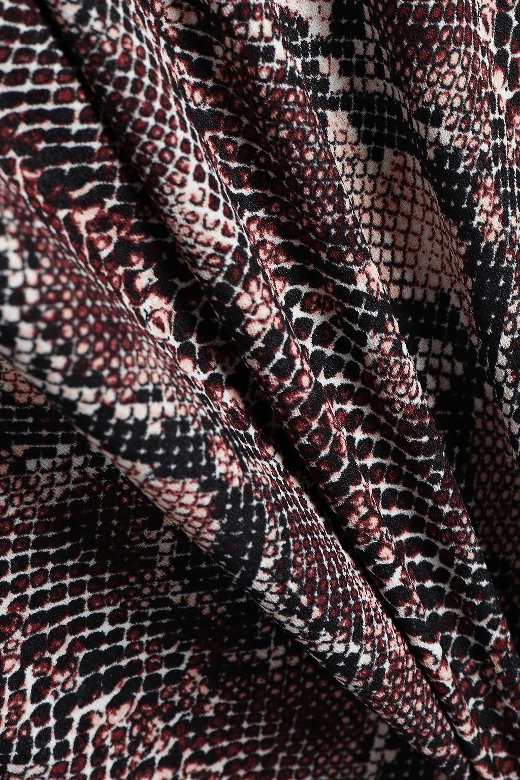 EQUIPMENT Bonnie snake-print washed-crepe mini dress