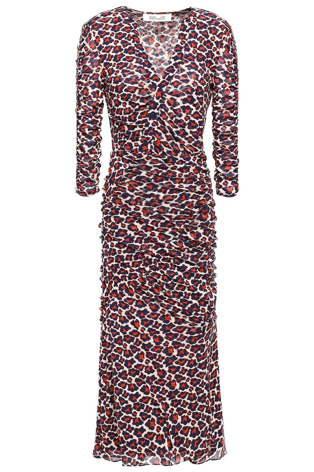 briella ruched mesh dress