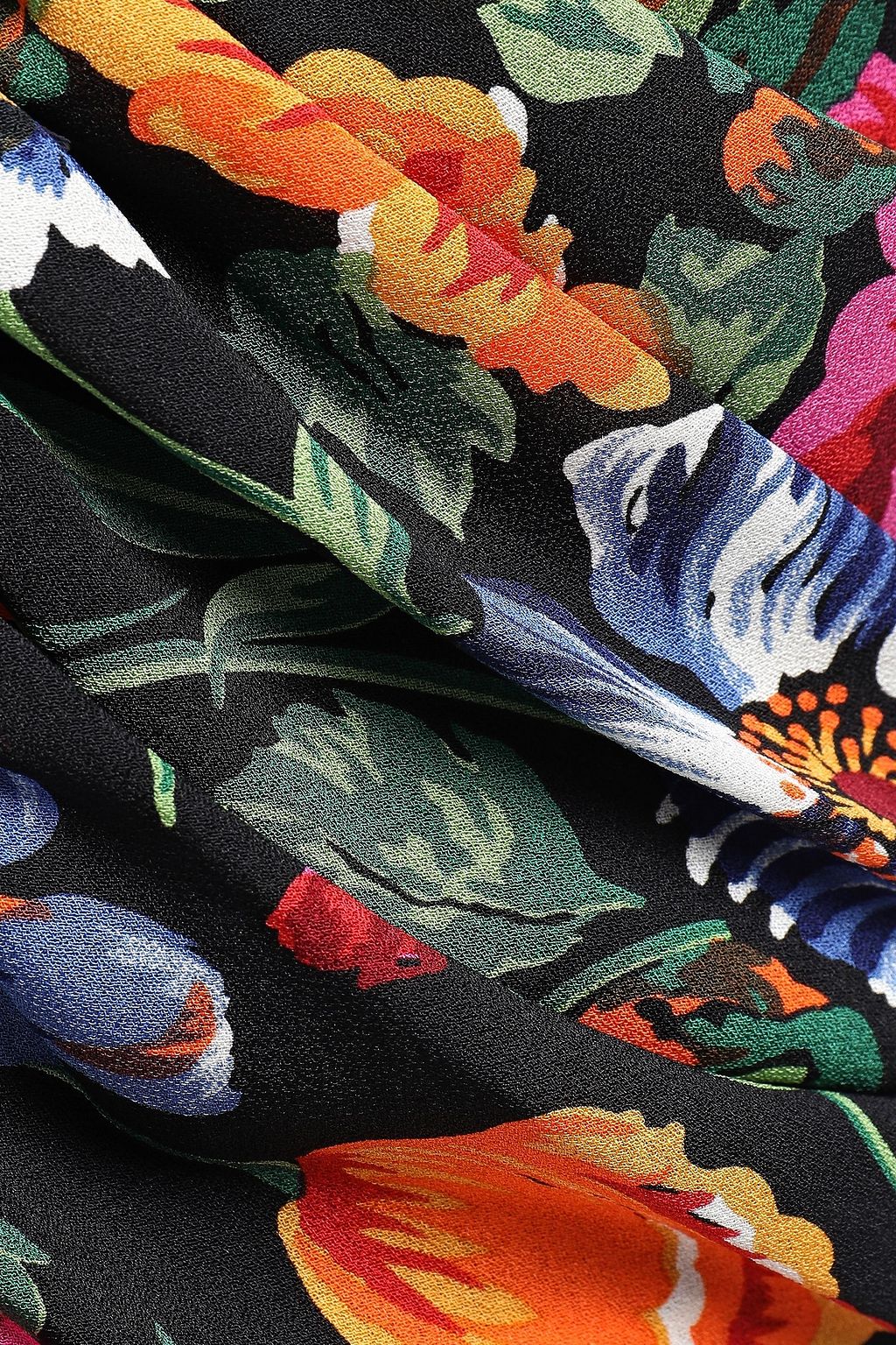 3.1 PHILLIP LIM Asymmetric embellished patchwork floral-print silk-twill midi dress