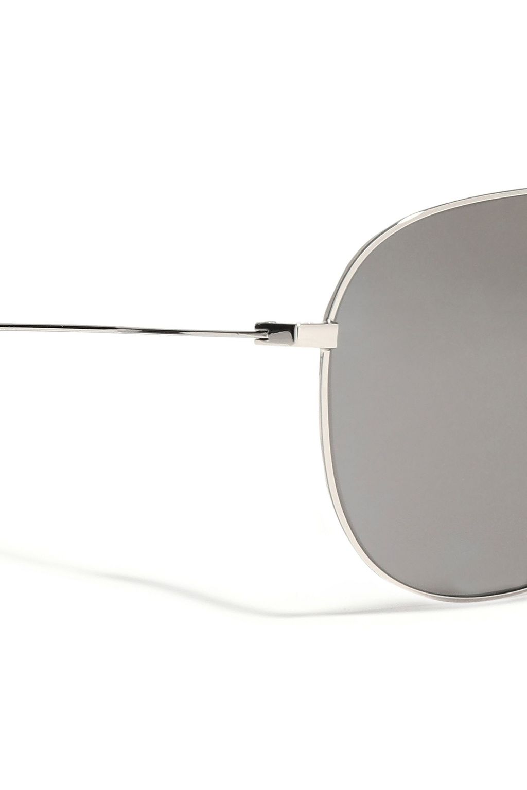 SAINT LAURENT Aviator-style acetate and silver-tone sunglasses