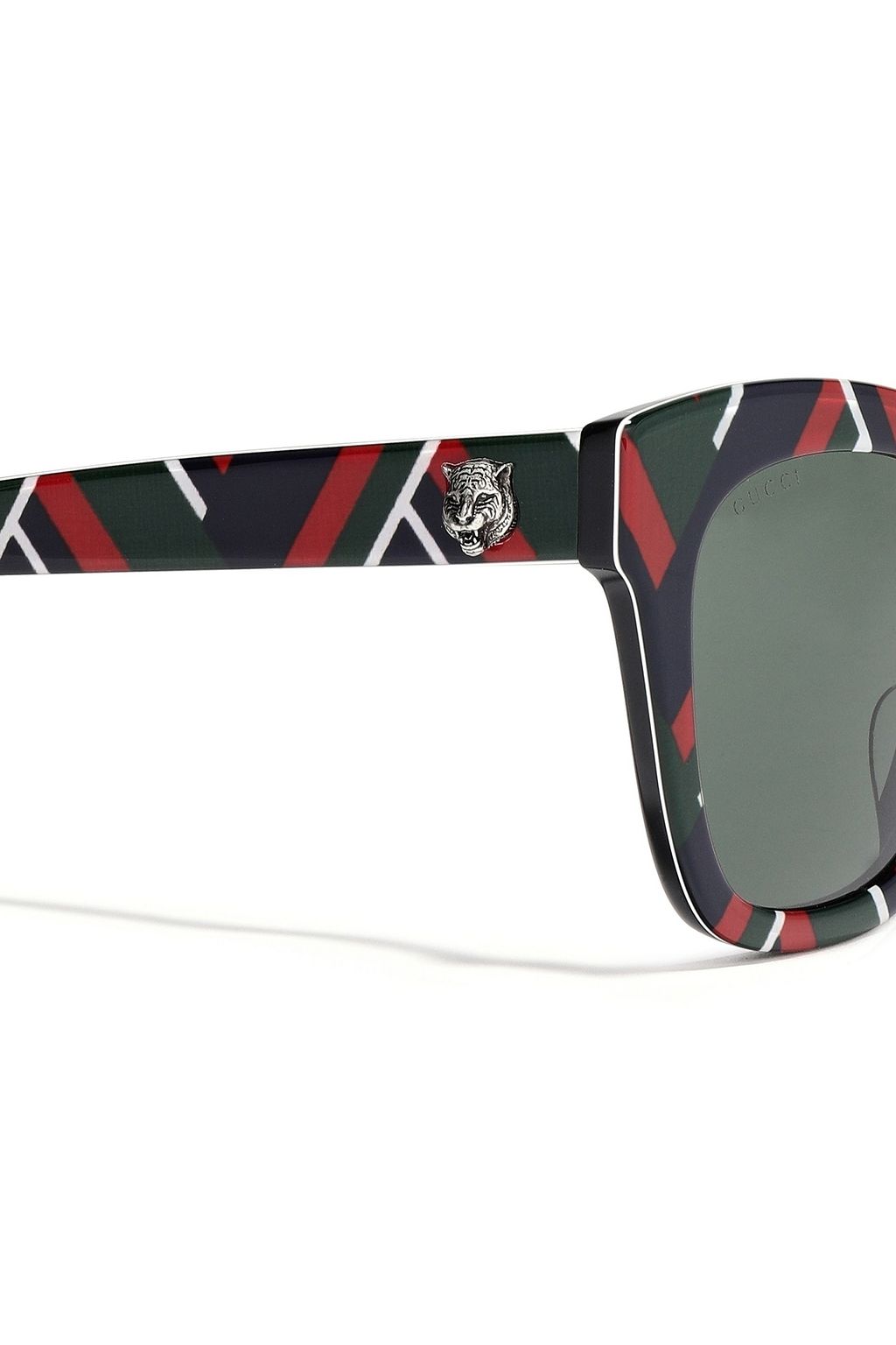 GUCCI D-frame printed acetate sunglasses