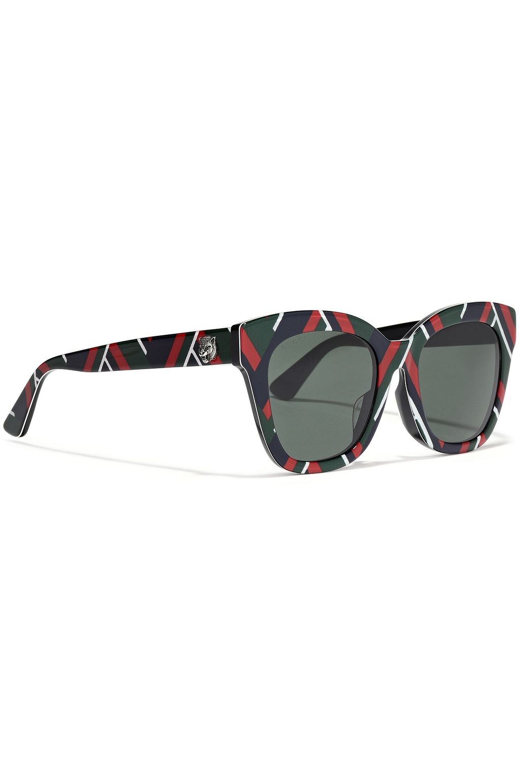 GUCCI D-frame printed acetate sunglasses